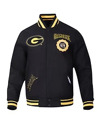 Pro Standard Men's Black Grambling Tigers Crest Wool Full-Zip Jacket