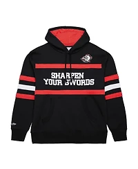 Mitchell & Ness Men's Black Buffalo Sabres Head Coach Slogan Pullover Hoodie