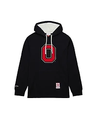 Mitchell & Ness Men's Black Ohio State Buckeyes Lightweight Thermal Pullover Hoodie