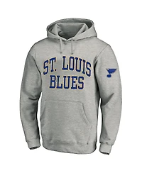 Fanatics Men's Heather Gray St. Louis Blues Big Tall Fleece Pullover Hoodie