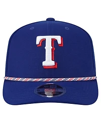 New Era Men's Royal Texas Rangers Multi-Rope 9Seventy Stretch-Snap Hat