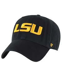 '47 Brand Men's Black Lsu Tigers Clean Up Adjustable Hat