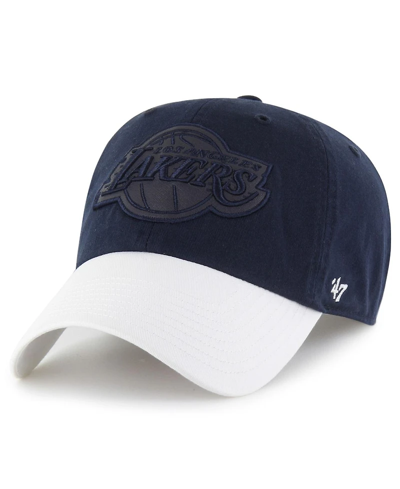 '47 Brand Men's x Tommy Hilfiger Navy/White Los Angeles Lakers Courtside Cleanup Adjustable Hat