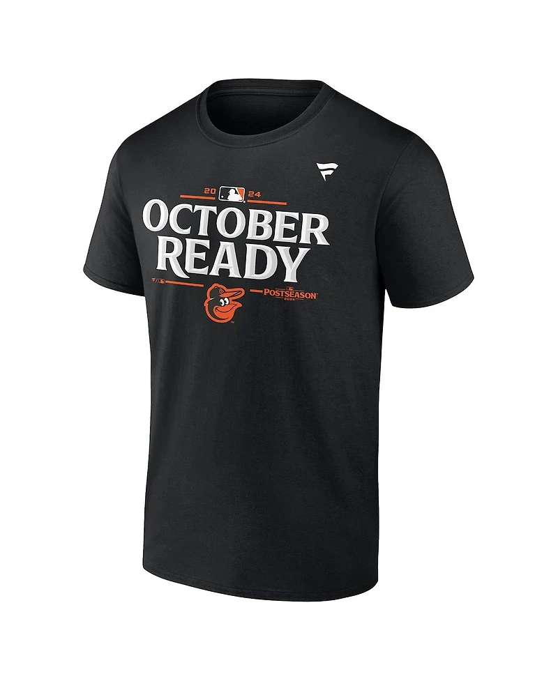 Fanatics Big Boys and Girls Black Baltimore Orioles 2024 Mlb Postseason Locker Room T-Shirt