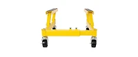 6 Step Folding step stool with bandwidth anti slip pedals and tool trays, lightweight and portable steel step stool
