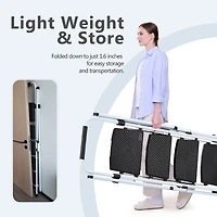 Light Folding 4-Step Ladder Multi-purpose Step Stool with Wide Anti-Slip Pedal and Safety Handle