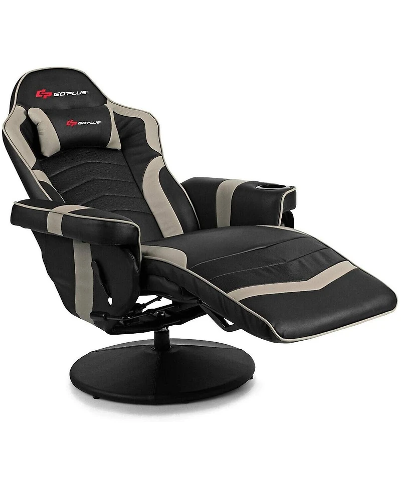 Ergonomic High Back Massage Gaming Chair with Pillow