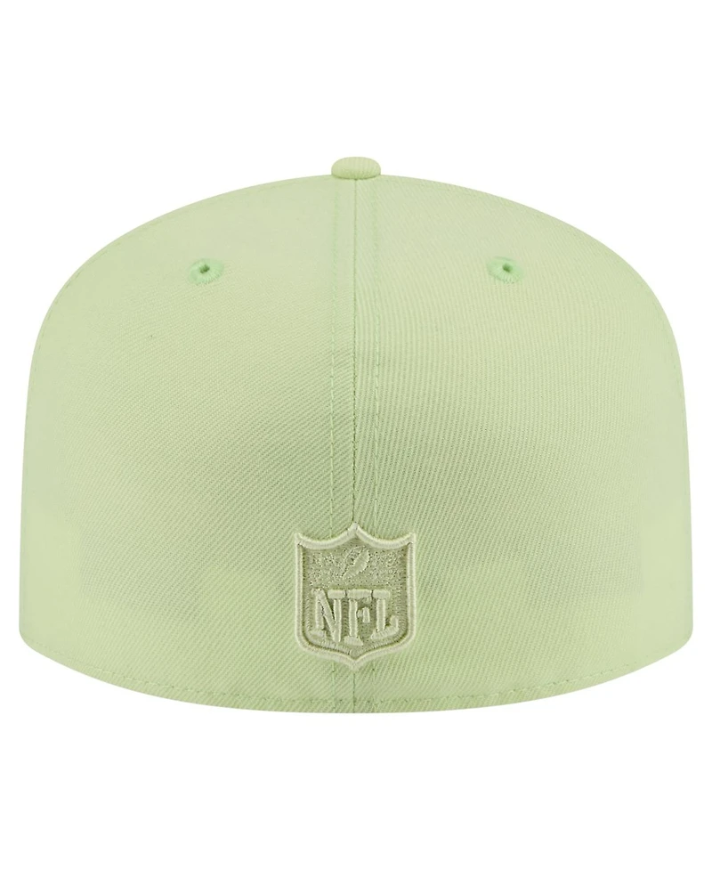 New Era Men's Green Philadelphia Eagles Color Pack A-Frame 59FIFTY Fitted Hat
