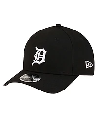 New Era Men's Black Detroit Tigers Player Replica 9Forty Adjustable Hat