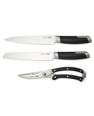 BergHOFF Leo Graphite 3-Piece Stainless Steel Forged Cutlery Set
