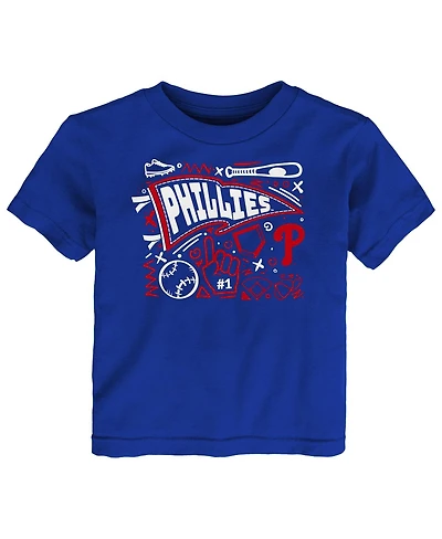 Outerstuff Toddler Royal Philadelphia Phillies Ballpark Fun T-Shirt