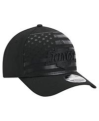 New Era Men's Black Los Angeles Kings Game Day Stealth Flag 9FORTY A-Frame Adjustable Hat
