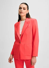 Isaac Mizrahi Women's Blazer with Detachable Flower Pin