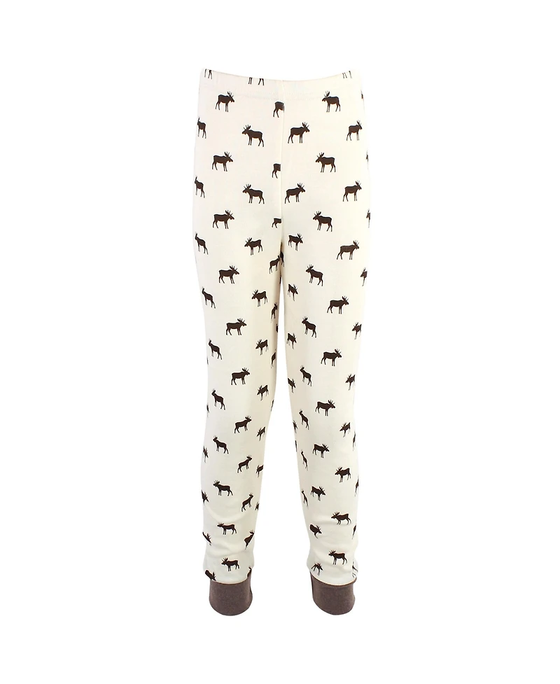 Touched by Nature Toddler Boys Natural Cotton Tight-Fit Pajama Set