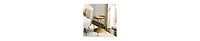 High Round Side Table – 2-Tier Design with Sturdy Iron Frame