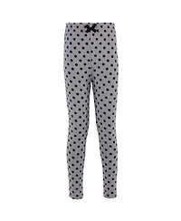 Touched by Nature Toddler Girls Youth Organic Cotton Leggings 4pk, Pink Bows, 4