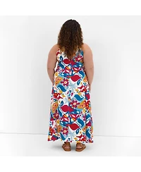 City Chic Plus Mosaic Maxi Dress