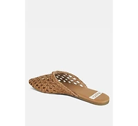 Wendigo Woven Real Leather Mules