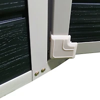 Streamdale Furniture 8x4ft Resin Garden Shed, Outdoor storage for tools, bikes, trash, Lockable door, Black