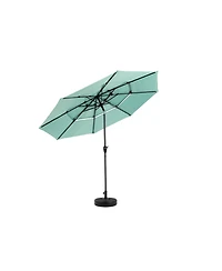 Streamdale 10ft 3-Tier Auto-Tilt Outdoor Patio Umbrella (Light Green)