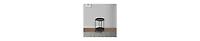 Modern Side Table – Metal Round Tray Top with Foldable Legs