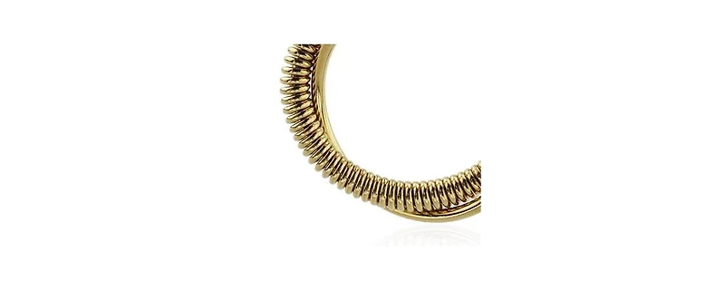Tumble Hoop Earring in Stainless Steel