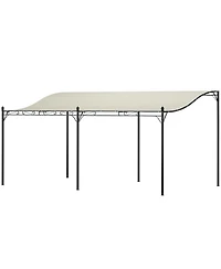 Outsunny 10' x 16' Outdoor Pergola Canopy, Metal Patio Canopy, Dark