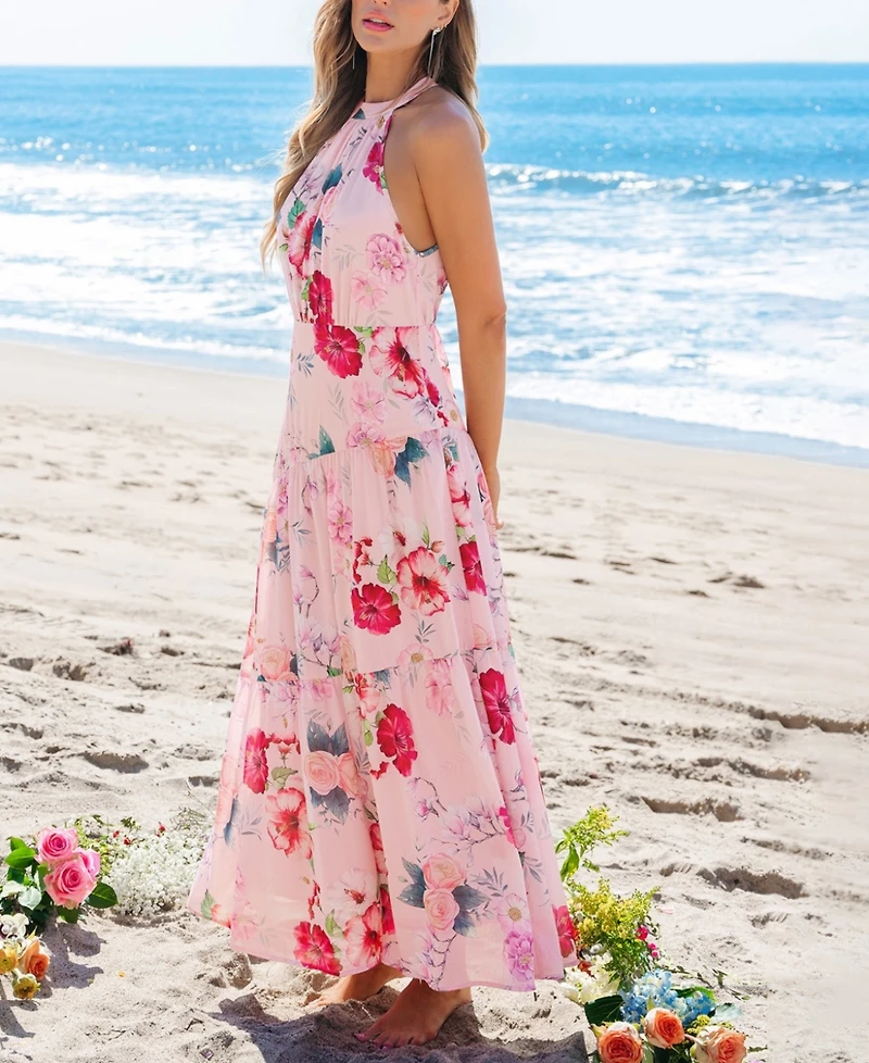 Cupshe Women's Garden Stroll Floral Maxi Beach Dress