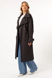 Petal and Pup Women's Billy Button Front Trench Coat
