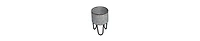 Industrial Planter Set – 3 Galvanized Tubs with Hairpin Metal Legs
