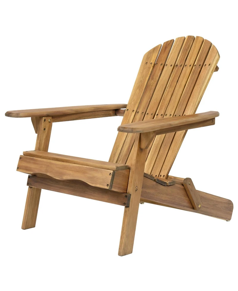 Streamdale Rustic Acacia Folding Adirondack Chair