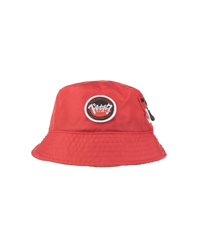 Berserk Men's Black Swordsman Red Bucket Hat-osfa