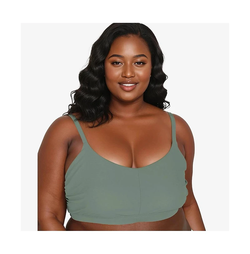 Calypsa Plus Size Adjustable Strap Clasp Swim Bra