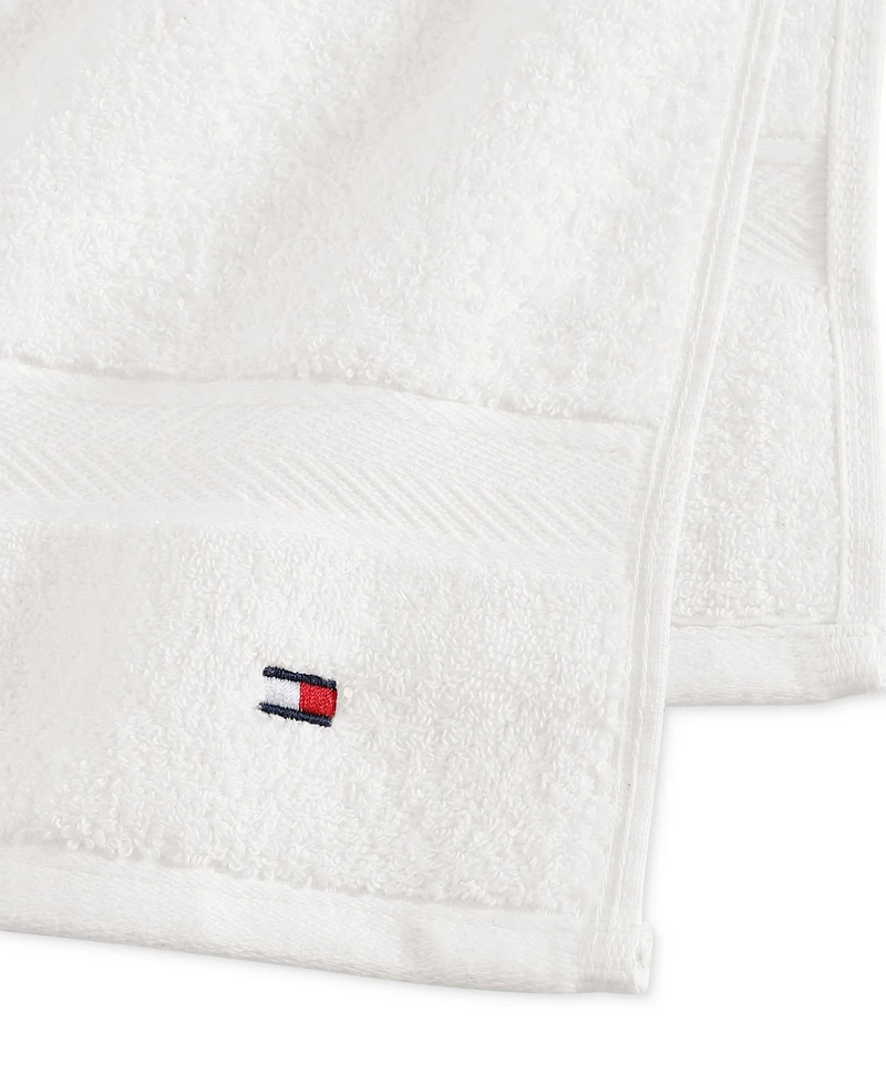 Tommy Hilfiger Home Modern American Solid Cotton Hand Towel, 16" x 26"