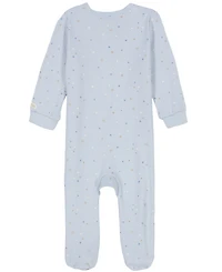 Calvin Klein Baby Boys Printed Knit Footed Zip-up Coverall