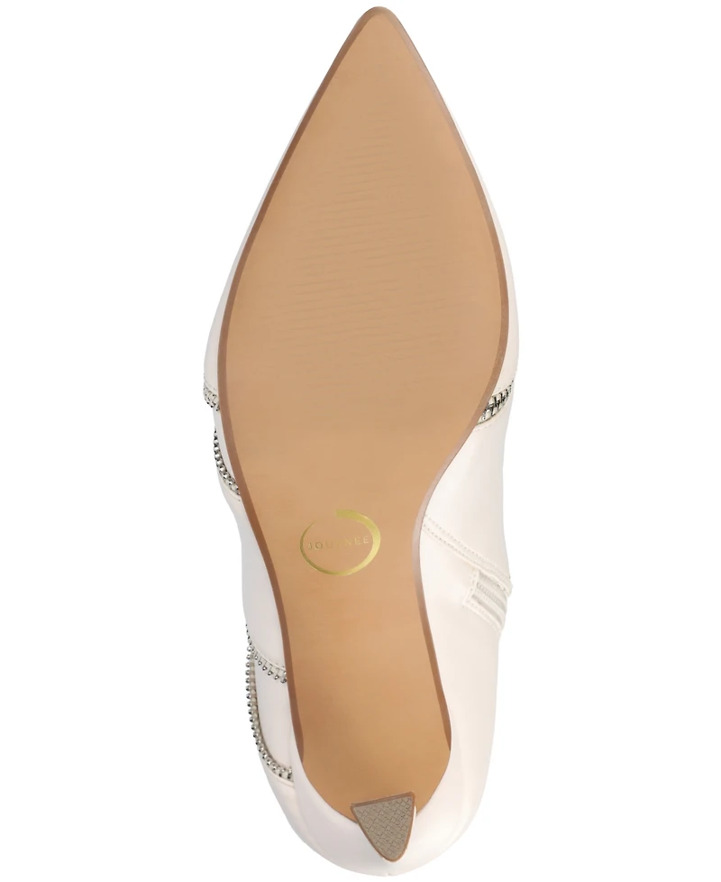 Journee Collection Women's Catoa Zipper Detail Comfort Dress Booties