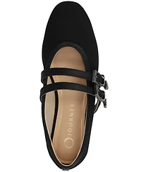 Journee Collection Women's Florene Almond Toe Mary Jane Casual Flats