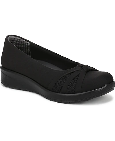 LifeStride Women's Gem Knot Washable Slip On Ballerina Flats