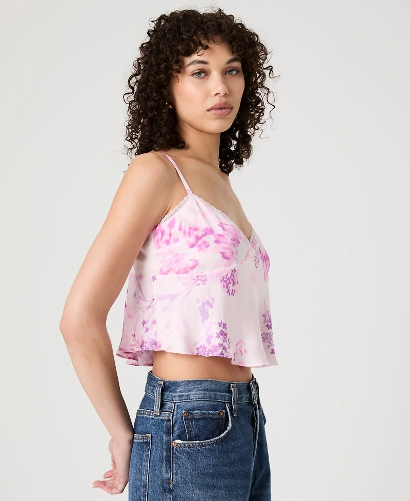 French Connection Women's Elyria Oona Satin Baby Doll Top