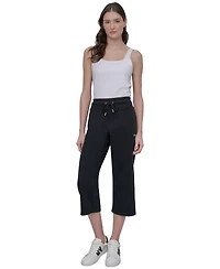 Dkny Sport Women's Studded-Logo Cropped Pants