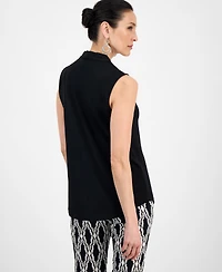 Jm Collection Women's V-Neck Sleeveless Knit Blouse, Exclusively at Macy's