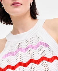 On 34th Women's Zigzag Halter Sweater Tank, Exclusively at Macy's
