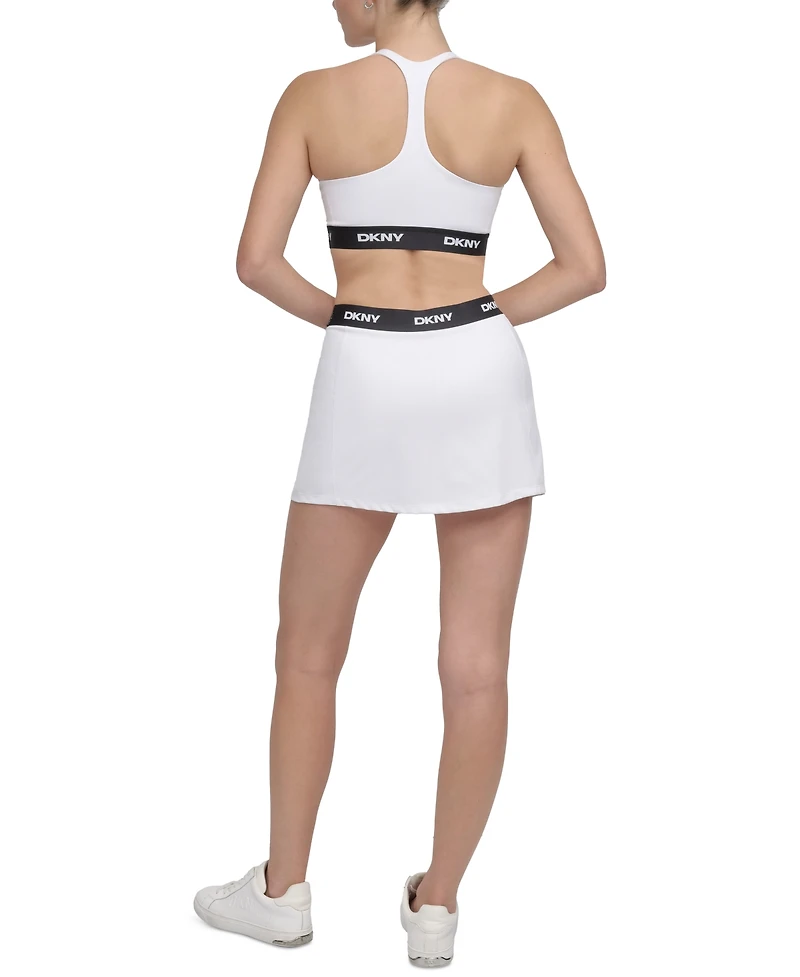 Dkny Sport Women's Logo-Waistband Balance Compression Skort