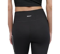Dkny Sport Women's Exploded-Logo Stretch 7/8 Leggings