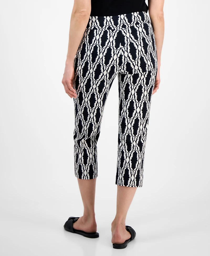 Jm Collection Petite Printed Capri Pants, Exclusively at Macy's