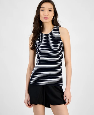 I.n.c. International Concepts Women's Ribbed Knit Tank Top, Exclusively at Macy's