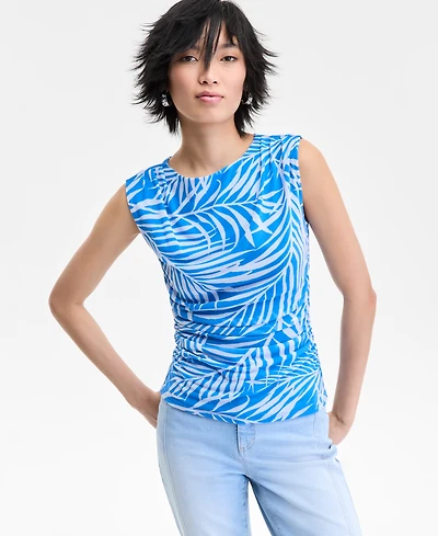 I.n.c. International Concepts Women's Printed Mesh Tank Top, Exclusively at Macy's