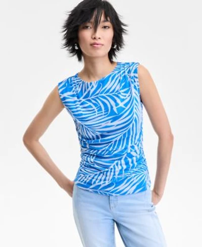 I.N.C. International Concepts Womens Printed Mesh Tank Top P Xs Xxl Exclusively At Macys
