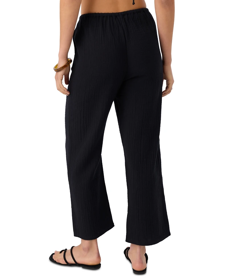 O'Neill Juniors' Brenda Pull-On Cotton Crinkle Pants