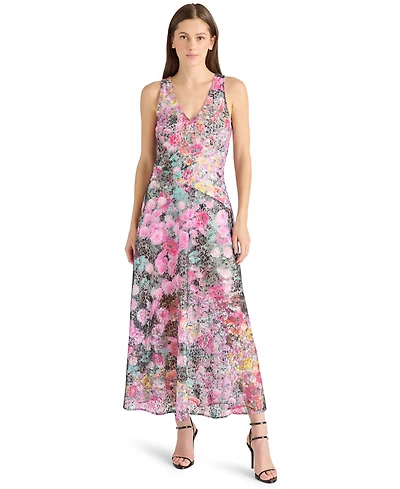 Steve Madden Women's Theo Printed Lace Sleeveless Dress
